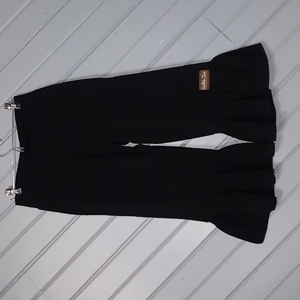 Matilda Jane big ruffle capri black pant